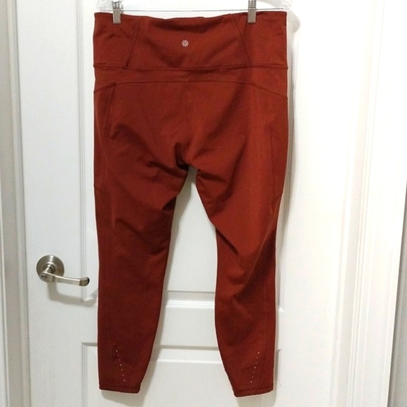 Athleta Rainier Athleisure Rust Pants Size 1X with Pockets - Picture 3 of 8